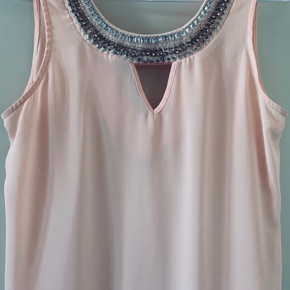 Jeweled Blouse in Blush